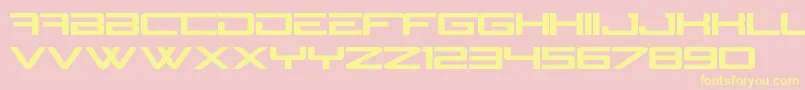NGage Font – Yellow Fonts on Pink Background