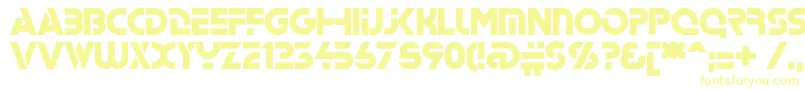 Stenc-Schriftart – Gelbe Schriften