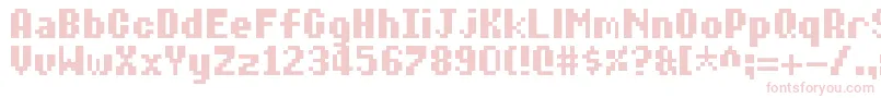 DiaryOfAn8BitMage Font – Pink Fonts on White Background