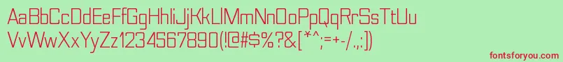 NesobritescbkRegular Font – Red Fonts on Green Background