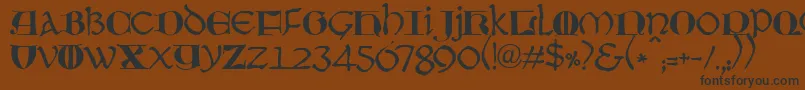 JmhMoreneta Font – Black Fonts on Brown Background