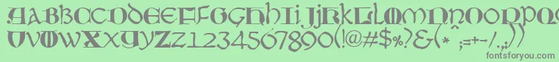 JmhMoreneta Font – Gray Fonts on Green Background