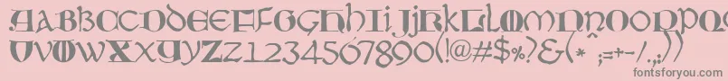 JmhMoreneta Font – Gray Fonts on Pink Background
