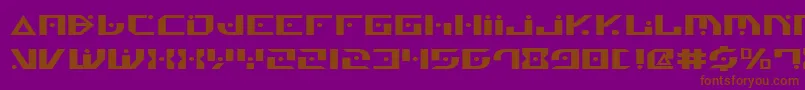 GenerationNthExpanded Font – Brown Fonts on Purple Background