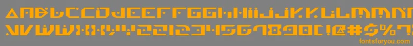 GenerationNthExpanded Font – Orange Fonts on Gray Background