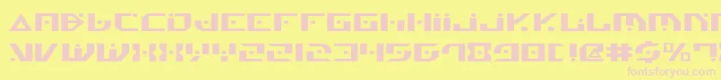 GenerationNthExpanded Font – Pink Fonts on Yellow Background