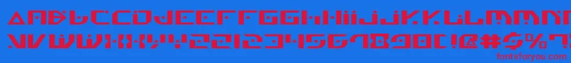 GenerationNthExpanded Font – Red Fonts on Blue Background
