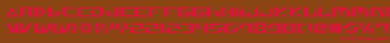 GenerationNthExpanded Font – Red Fonts on Brown Background