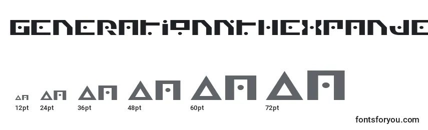 GenerationNthExpanded Font Sizes