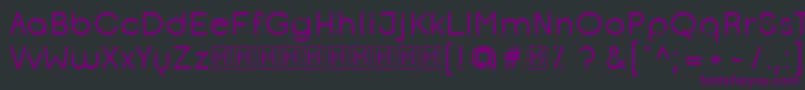 Шрифт OpificioRounded – фиолетовые шрифты на чёрном фоне