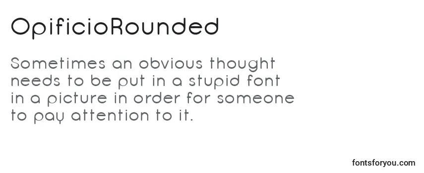 Review of the OpificioRounded Font