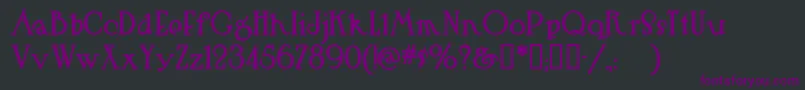 Шрифт Hutsr – фиолетовые шрифты на чёрном фоне