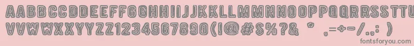 19000Paarmaa Font – Gray Fonts on Pink Background