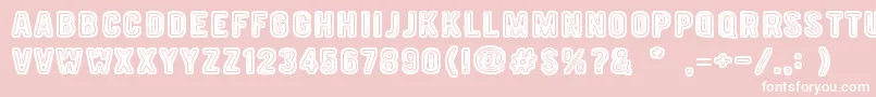 19000Paarmaa Font – White Fonts on Pink Background