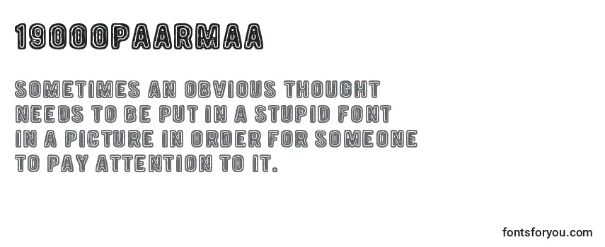 Review of the 19000Paarmaa Font