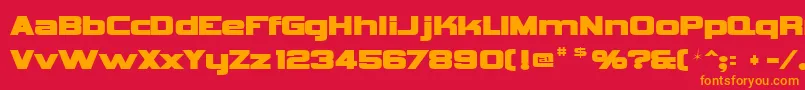 More about Vipnagorgialla Font Vipnagorgialla Font – Orange Fonts on Red Background