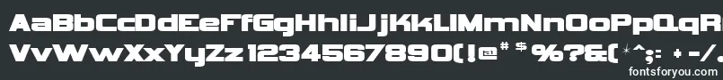 Шрифт Vipnagorgialla – белые шрифты на чёрном фоне