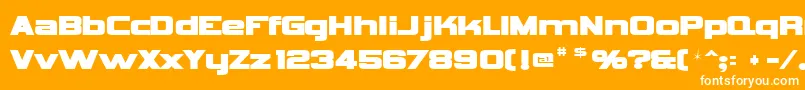 Fonte Vipnagorgialla – fontes brancas em um fundo laranja