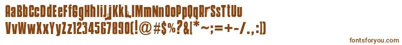 Mobsters Font – Brown Fonts on White Background