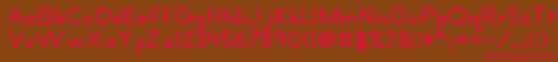 Primerprint ffy Font – Red Fonts on Brown Background