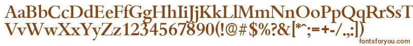 BambergserialMediumRegular-fontti – ruskeat fontit