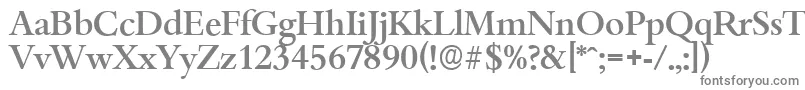 Шрифт BambergserialMediumRegular – серые шрифты