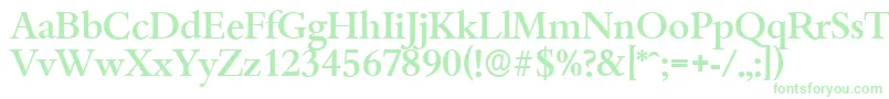 BambergserialMediumRegular-fontti – vihreät fontit