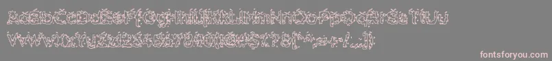 Hammh Font – Pink Fonts on Gray Background