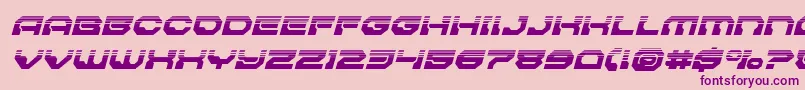 Pulsarclasssolidhalfital Font – Purple Fonts on Pink Background