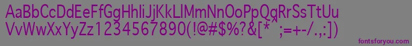 GenevaPlain.001.00180n Font – Purple Fonts on Gray Background