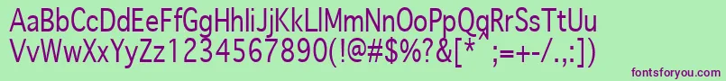 GenevaPlain.001.00180n Font – Purple Fonts on Green Background