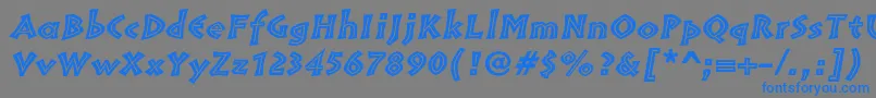 fuente PompeiastdInlineitalic – Fuentes Azules Sobre Fondo Gris