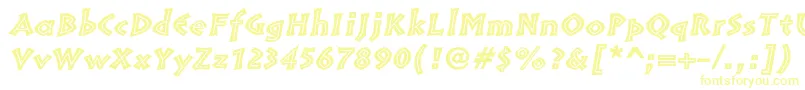 PompeiastdInlineitalic-fontti – keltaiset fontit