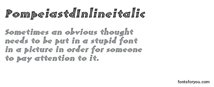 PompeiastdInlineitalic-fontti