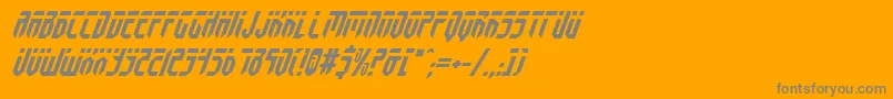 Fedyralv2i Font – Gray Fonts on Orange Background