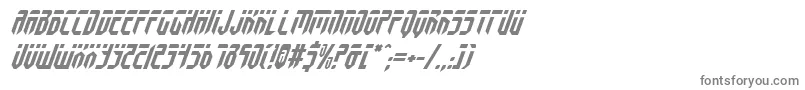 フォントFedyralv2i – 白い背景に灰色の文字