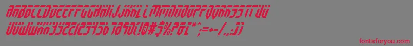 Fedyralv2i-fontti – punaiset fontit harmaalla taustalla