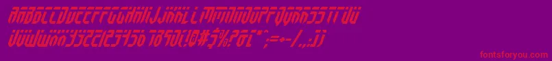 Fedyralv2i Font – Red Fonts on Purple Background