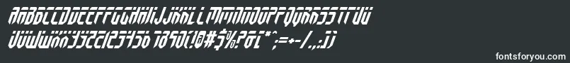 フォントFedyralv2i – 白い文字