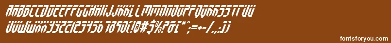 Fedyralv2i Font – White Fonts on Brown Background