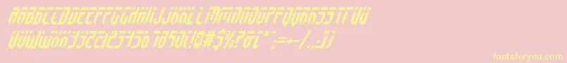 Fedyralv2i Font – Yellow Fonts on Pink Background