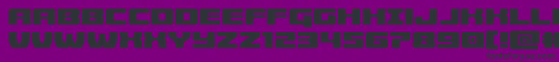 Weitere Informationen zur Cruiserfortress-Schriftart Cruiserfortress-Schriftart – Schwarze Schriften auf violettem Hintergrund