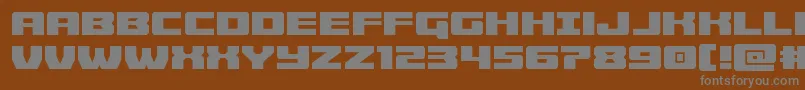 Cruiserfortress Font – Gray Fonts on Brown Background