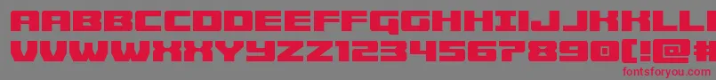 Cruiserfortress Font – Red Fonts on Gray Background