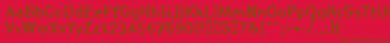 Arsle Font – Brown Fonts on Red Background