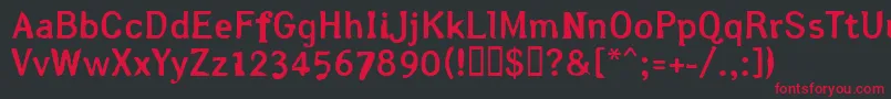 Arsle Font – Red Fonts on Black Background
