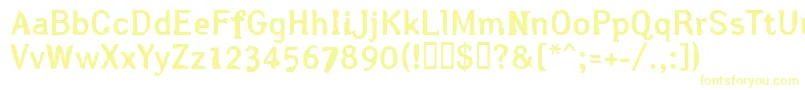 Arsle Font – Yellow Fonts on White Background