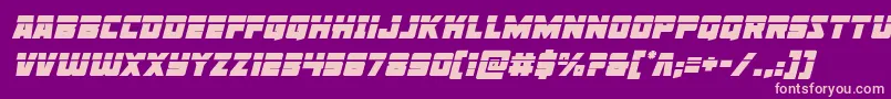 Libertylegionlaserital Font – Pink Fonts on Purple Background