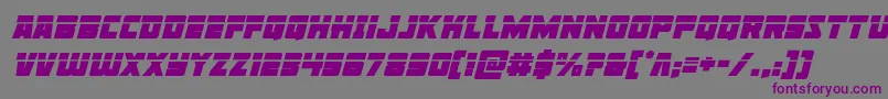 Libertylegionlaserital Font – Purple Fonts on Gray Background