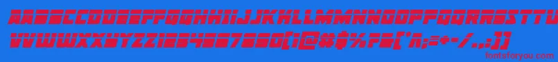 Libertylegionlaserital Font – Red Fonts on Blue Background